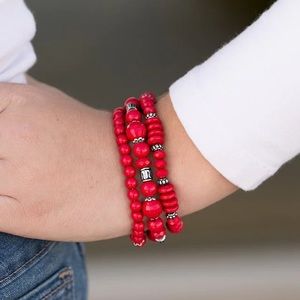 ❤️‍🔥5/$25❤️‍🔥 Disco Diva Red Bracelet